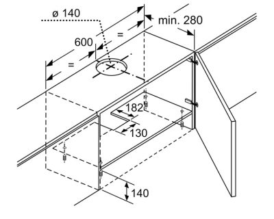 BOSCH DFT63AC50 teleskopski aspirator
