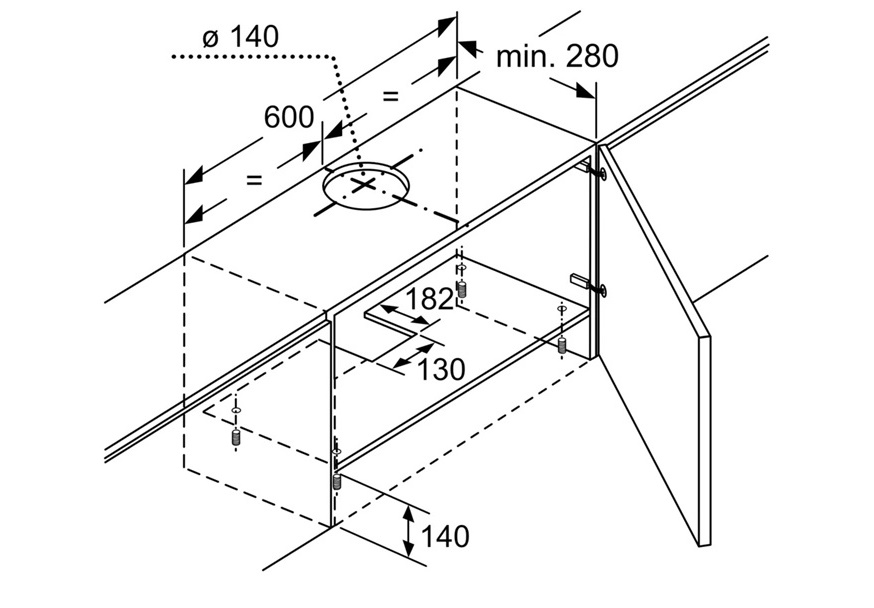 teleskopski aspirator-bosch-DFT63AC50-dimenzije-2 BOSCH DFT63AC50 teleskopski aspirator