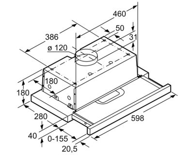 BOSCH DFT63AC50 teleskopski aspirator
