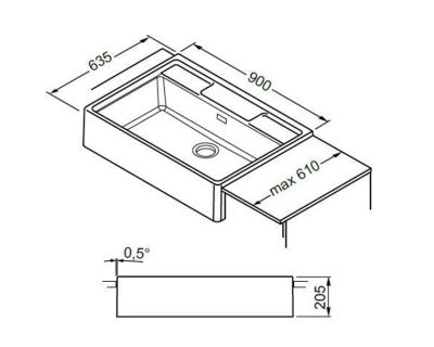 granitne sudopere ELLECI SPAZIO 900