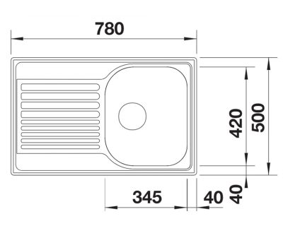 Inox sudopera TIPO 45 S COMPACT plemeniti čelik