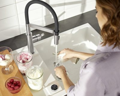 Slavina BLANCO SONEA-S FLEXO inox massive sa tušem