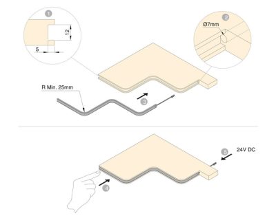 Fleksibilna LED TRAKA NEONLYNX PREMIUM 12x5mm IP65 24V