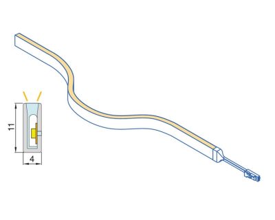 Fleksibilna LED TRAKA NEONLYNX PREMIUM 4x11mm IP65 24V