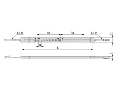 Fleksibilna LED TRAKA NEONLYNX PREMIUM 4x11mm IP65 24V