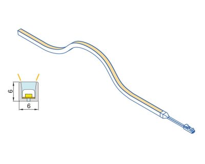 LED TRAKA NEONLYNX PREMIUM 6x6mm IP65 24V