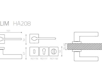 SLIM HA208 aluminijum