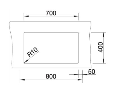 Podgradna inox sudopera BLANCO CLARON 700-U dark steel