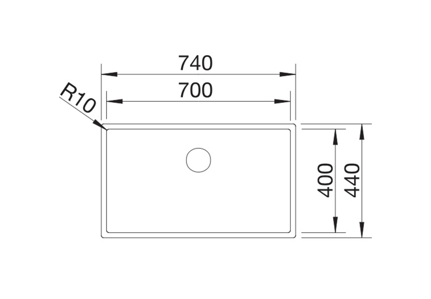 podgradna-sudopera-blanco-claron-700-u-dark-steel-527835-dimenzije Podgradna inox sudopera BLANCO CLARON 700-U dark steel