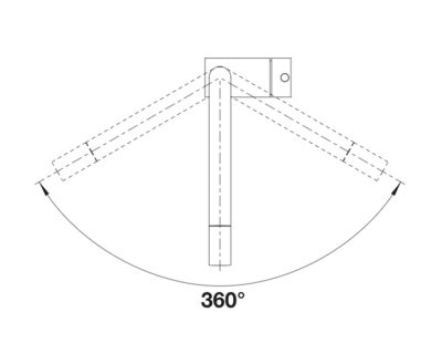 Slavina Blanco Linus SATEN DARK STEEL