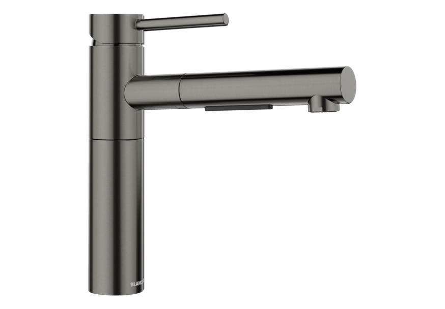 slavina-sa-tusem-blanco-alta-s-ii-saten-dark-steel-527555- Slavina Blanco Alta-S II SATEN DARK STEEL sa tušem