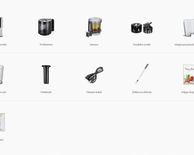 HUROM H400 vertikalni sokovnik za hladno ceđenje