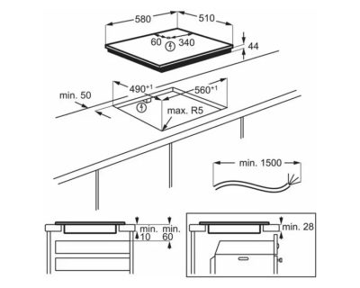 ELECTROLUX EIS62453IZI indukciona ploča