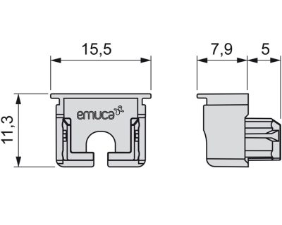 PVC ZAVRŠNI POKLOPAC ZA UKOPAVAJUĆI LED PROFIL LYNX