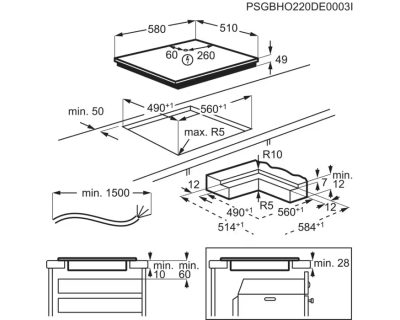 ELECTROLUX KIS62453I indukciona ploča