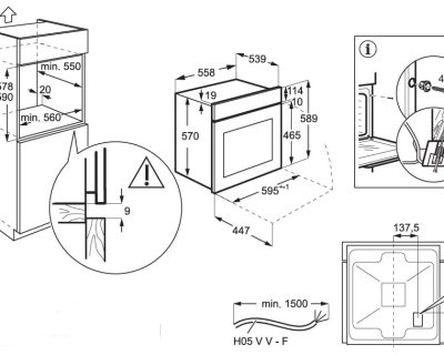 ELECTROLUX KOD5H70BX ugradna rerna