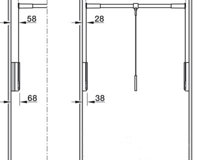 KESSEBÖHMER CONERO LIFT ŠAMPANJ