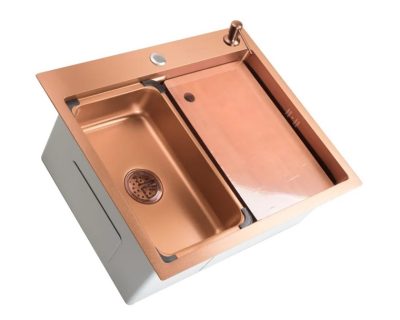 SANDONNA HD6050 INOX KOPER + DOZER ZA DETERDŽENT KOPER + KORPICA KOPER + DASKA ZA REZANJE