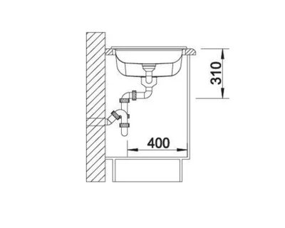 BLANCO IDESSA 6 S KERAMIKA KRISTALNO BELA