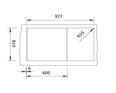 BLANCO IDESSA 6 S KERAMIKA KRISTALNO BELA