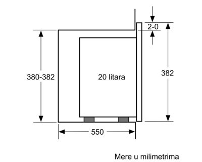 BOSCH BFL523MS0 ugradna mikrotalasna