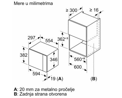 BOSCH BFL523MS0 ugradna mikrotalasna