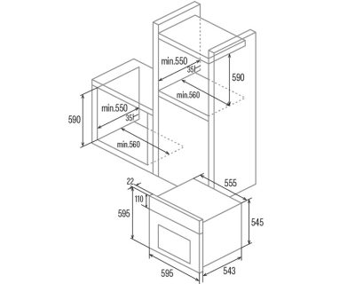 CATA MDS 8007 FB ugradna rerna