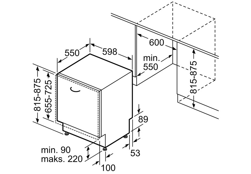 ugradna-sudomasina-za-element-60cm-bosch-SMV2ITX09E-dimenzije BOSCH SMV2ITX09E sudomašina za element 60cm