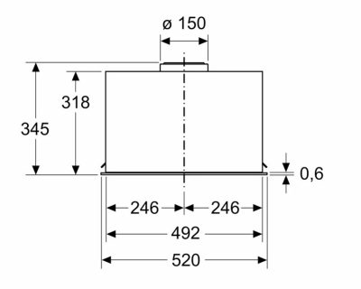 BOSCH DLN56AC60 ugradni aspirator