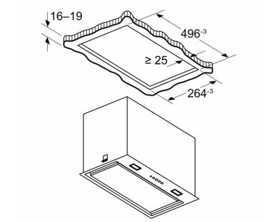 BOSCH DLN56AC60 ugradni aspirator