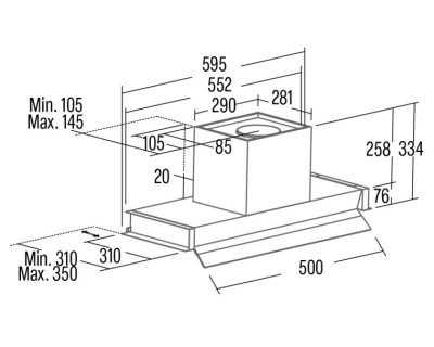 CATA ARONA 60 ugradni aspirator