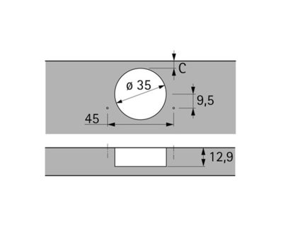 HETTICH ŠARKE SENSYS 110° SILENT