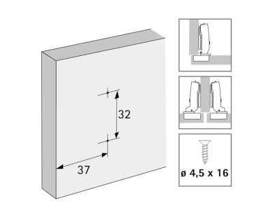 HETTICH MONTAŽNA PLOČICA UNIVERZALNA