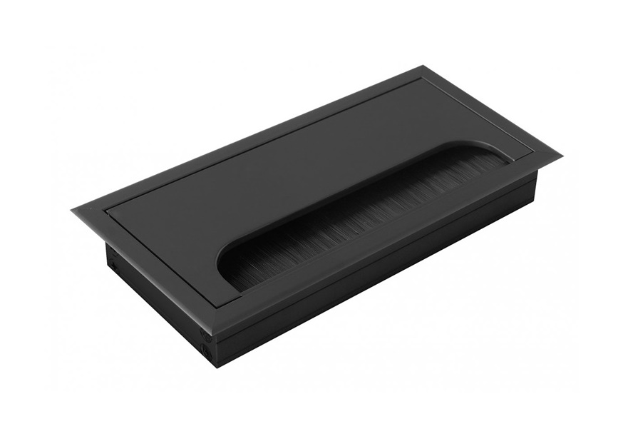gtv-uvodnica-za-kablove-80x160-crna-LB-80X160-20 UVODNICA/ROZETNA ZA KABLOVE MERIDA 80x160mm