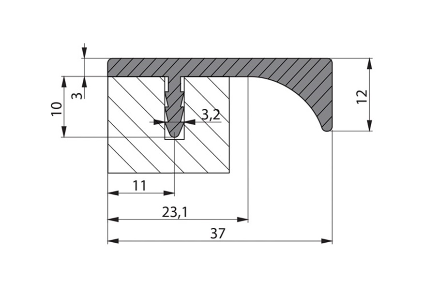 nadgradna-rucica-rujz-design-us-2141-poprecni-presek RUČICA RUJZ DESIGN US 2141 Cr