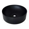 SANDONNA CIRCLE MAT CRNA nadgradni umivaonik Ø440mm