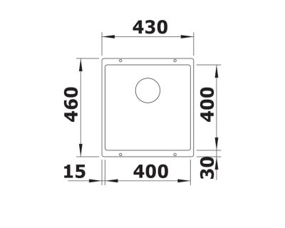 podgradna sudopera BLANCO ROTAN 400-U SILGRANIT