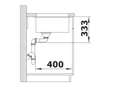 podgradna sudopera BLANCO ROTAN 400-U SILGRANIT