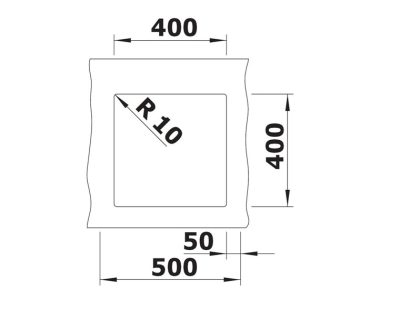 podgradna sudopera BLANCO ROTAN 400-U SILGRANIT