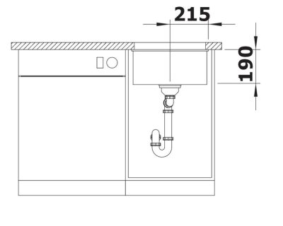 podgradna sudopera BLANCO ROTAN 400-U SILGRANIT