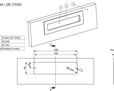RUČICA RUJZ DESIGN U9 175/55 CRNA