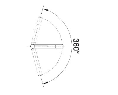 Slavina BLANCO ALTA Compact inox massive