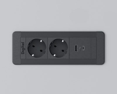 Multifunkcionalna plitka utičnica DIGITEL SLIM FRAME 3