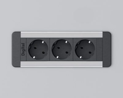 Multifunkcionalna plitka utičnica DIGITEL SLIM FRAME 3