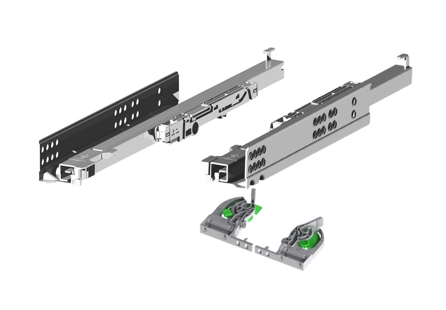 skriveni-klizac-grass-dynaneo-soft-close-delimicno-izvlecenje-set GRASS DYNANEO DELIMIČNO IZVLAČENJE