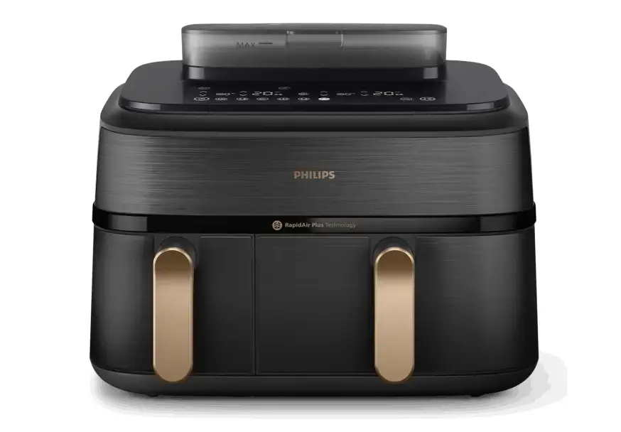 airfryer-friteza-na-vruc-vazduh-sa-dve-korpe-philips-NA552- PHILIPS NA552/00 serije 5000 air fryer sa dve korpe