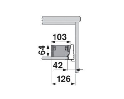 DRŽAČ PRIBORA ZA JELO/KLASER ZA ESCAJG za fioke BLUM ANTARO