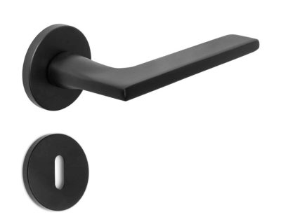 Kvaka za vrata sa rozetom ALBURY crna mat