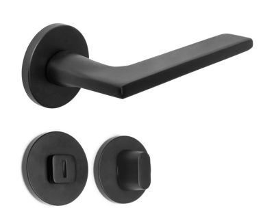 Kvaka za vrata sa rozetom ALBURY crna mat