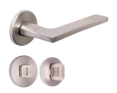 Kvaka za vrata sa rozetom ALBURY nikl mat